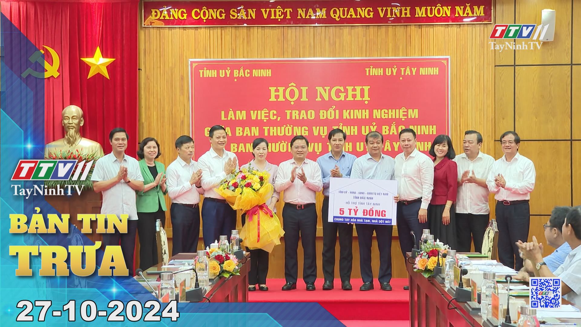 Bản tin trưa 27-10-2024 | Tin tức hôm nay | TayNinhTV